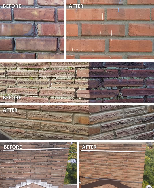 Examples of chimney tuck-pointings | Five Star Chimney & Masonry